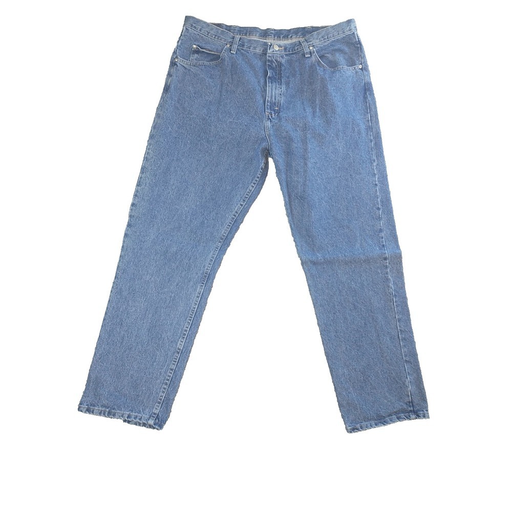 Wrangler Mens Relaxed Fit Straight Leg Jeans Medium Wash Blue 38x31 97601VR